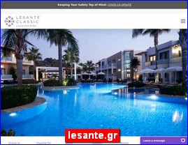 Hotels in Greece, lesante.gr