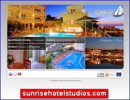 Hotels in Greece, sunrisehotelstudios.com