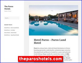 Hotels in Greece, theparoshotels.com