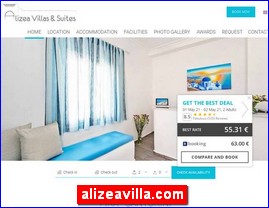 Hotels in Greece, alizeavilla.com